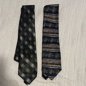 Bundle of 2 Patterned Ties. Like New!!